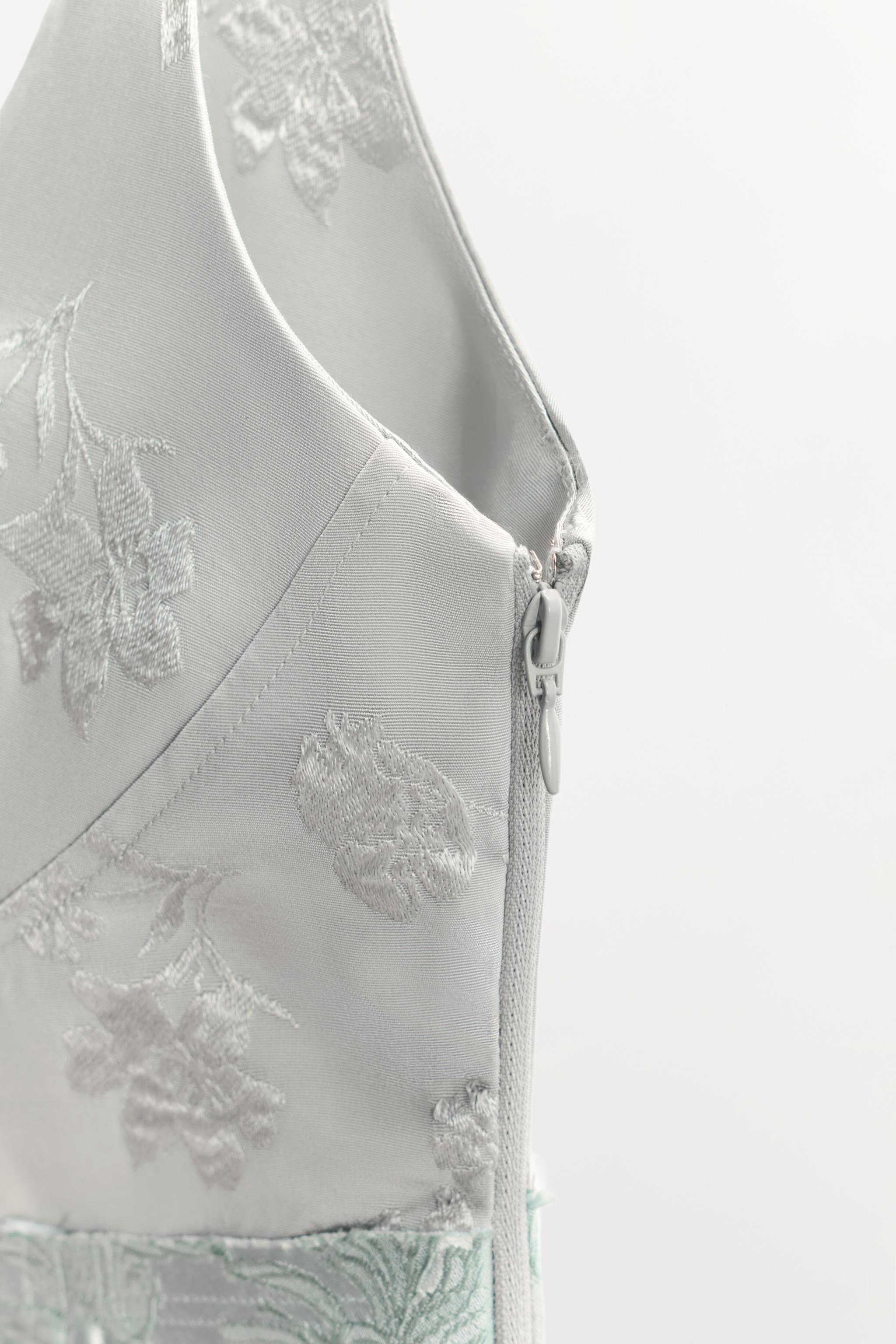COMBINED JACQUARD CORSET TOP